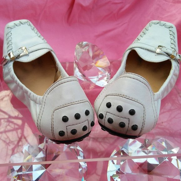 TOD'S GOMMINO DRIVING SHOES IN LEATHER - WHITE 7 - Picture 2 of 5